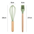 thumbnail image 2 of Cooking-Heat Resistant Kitchen Silicone Set for Non-Stick Utensils Set 2 Pieces Kitchen ToolsEgg beater + oil brush, 2 of 5