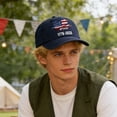 thumbnail image 5 of Unisex Adult 250 Anniversary USA Hat America 250th Anniversary Hat 250th Birthday Freedom Hats 1776-2026 250th Anniversary Hat for Women Men Z02 Navy, One Size, 5 of 7