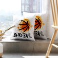 thumbnail image 6 of LALILO Throw Pillow Covers Grunge Basketball Shirt Banner Cushion Cover 18" x 18", 2 Pack, 6 of 6