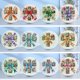thumbnail image 3 of Tarjetas Arte Diamantes Felicitación Pintura para Adultos (12pcs Flower Cross), 3 of 9