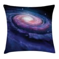 thumbnail image 1 of Galaxy Throw Pillow Cushion Cover, Nebula in Outer Space Spiral Stardust Mist Cloud of Dust Planetarium Astronomy Art, Decorative Square Accent Pillow Case, 16 X 16 Inches, Mauve Blue, by Ambesonne, 1 of 2
