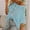 A1 Light blue, variant on Women's Off The Shoulder Crochet Tops Beach Coverup for Swimsuit Oversized Hollow Out Vacation Scoop Neck Short Sleeve Sweaters Casual Boho Crochet Pullover Knit Tops Lightweight Summer Tops Brown
