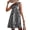 Black, variant on Women'S Ruffle Beach Mini Dress Split V Neck A Line Sleeveless Geometric Pattern Summer Dresses Army Green L