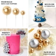 thumbnail image 4 of Efavormart 12 Pcs | Silver Faux Pearl Balls Cake Topper Picks, Foam Balloon Cupcake DIY Decor Supplies - Assorted Sizes, 4 of 5