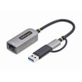 thumbnail image 2 of STARTECH USB-C TO ETHERNET ADAPTER WITH USB-A DONGLE, 10/100/1000MBPS, USB 3.0 T, 2 of 10