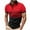 Red, variant on Men's Casual Polo Shirts Short Sleeve Fashion Golf Shirt Classic Striped Slim Fit T-Shirts Green S