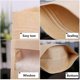 thumbnail image 3 of 100pcs Kraft Bags With Window Stand Up Ziplock Seal Paper Bag Large Food Storage Pouch, 3 of 5