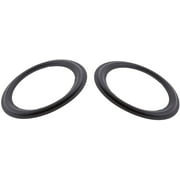 2Pieces 10inch Speaker Subwoofer Foam Surround Repair Kit, 245mm Perforated Rubber Edge Rings Replacement Black