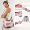 thumbnail image 5 of Boho Tote Bag for Travelers Strawberry (4) Crossbody Handbag Casual Tote for College Work Travel Shopping Canvas Shoulder Bag, 5 of 5