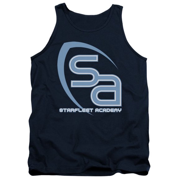 Star Trek Sa Logo Adult Tank Top Navy