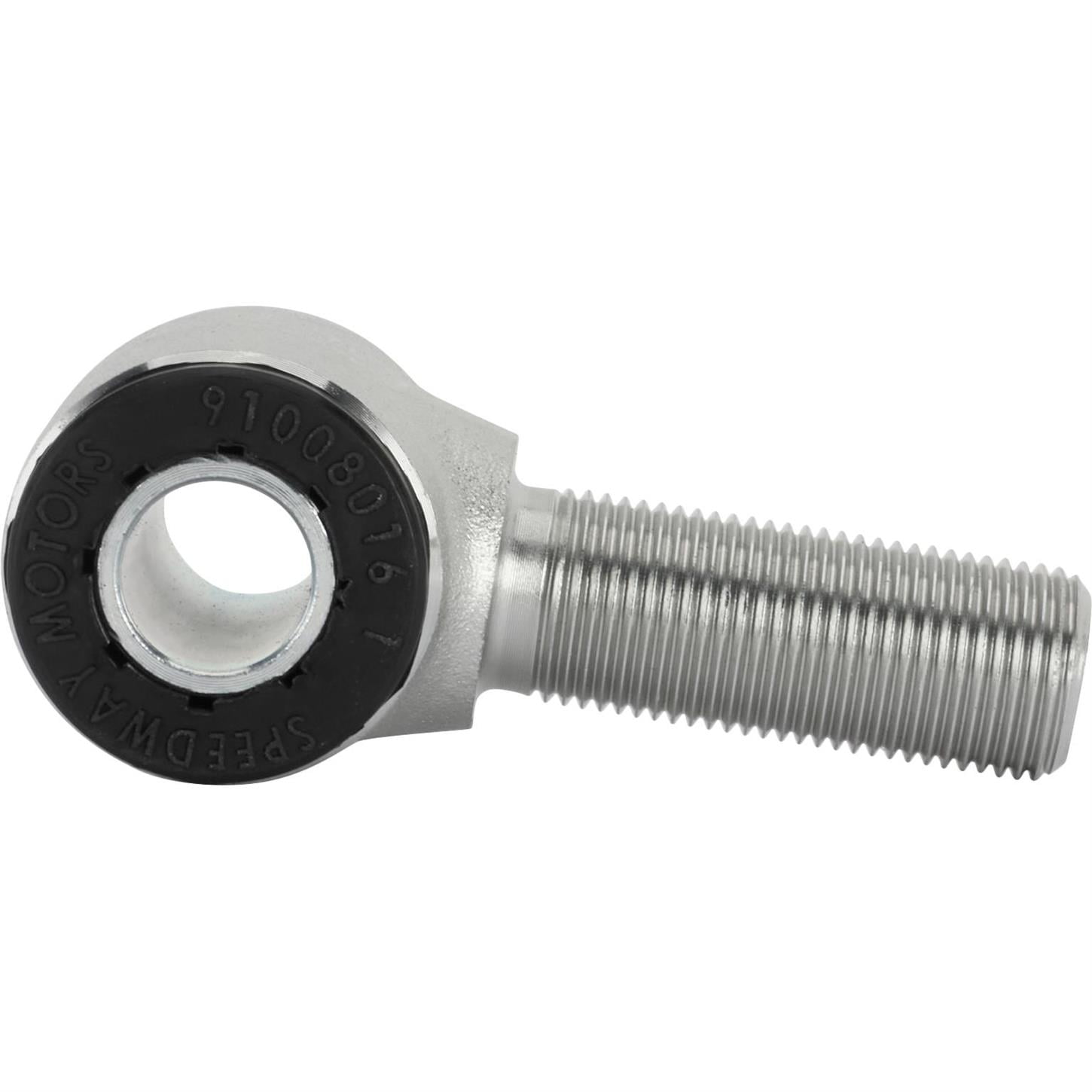 Speedway Motors Forged 4-Bar Rod End, 3/4-16 RH Thread, Zinc Plated - Polyurethane Bushing, Steel Construction - Ideal for Suspension Link with Smooth, Comfortable Ride - Corrosion Resistant