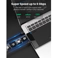 thumbnail image 4 of UGREEN 2.5 Inch Hard Drive Enclosure, USB C 6Gbps SATA SSD HDD Case, External Drive Adapter with UASP for Laptop, PC, TV, PS4, 4 of 7