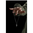 thumbnail image 4 of Leander Cross Ring Necklace, Faith Ring, Jesus Christ Cross Chain and Ring, Unisex, 4 of 7
