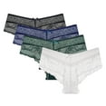 thumbnail image 2 of Women's Lace Underwear Cheeky Panty Breathable Bikini Panties, 4 Packs, 2 of 7