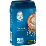 Gerber Single Grain Oatmeal Baby Cereal, 8 oz (Pack of 6)