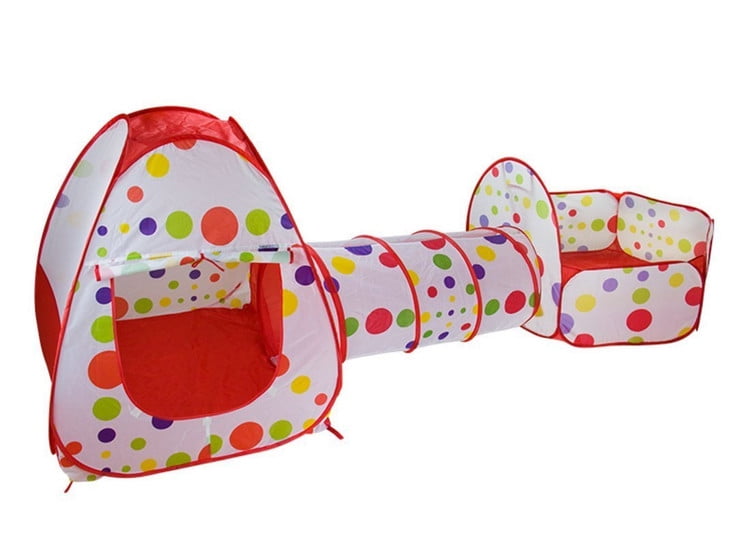Kids Play Tent With Tunnel for Children,3in1 Playhut Hours of Indoor