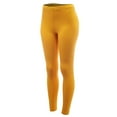 thumbnail image 2 of FashionMille Women's Solid Basic High Waisted Elastic Jersey Full Length Leggings Pant, 2 of 5