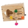 thumbnail image 3 of Casa para pájaros para jaula, caja de cría de pájaros, escondite, casa de madera para incubar, caja nido para periquitos, cotorras, cacatúas y cacatúa, 3 of 9