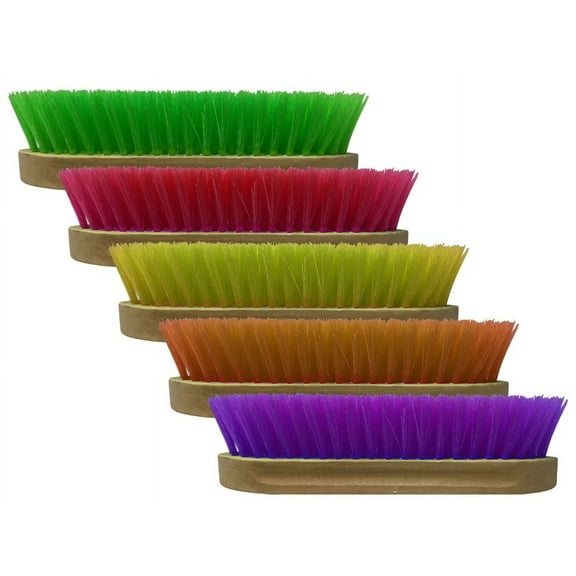 Medium Bristle Brush w/ Wood Handle (Lime Green)