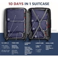 thumbnail image 5 of TRIPPED Travel Gear 6-Piece Extra-Large Compression Packing Cubes for Luggage, Navy, 5 of 7