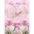 thumbnail image 3 of CafePress - Aunt Mother's Day Card With Pink Roses - Greeting Card, Blank Inside Glossy, 3 of 5