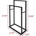 thumbnail image 4 of Towel Rack for Bathroom Storage Freestanding Towel Bar Stand Hand Towel Holder Ladder Drying Rack Bathroom Organizers Accessories for Bath Storage & Hand Towels, 4 of 6
