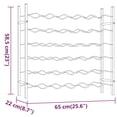 thumbnail image 4 of vidaXL Wine Rack for 36 Bottles Gold Metal, 4 of 5