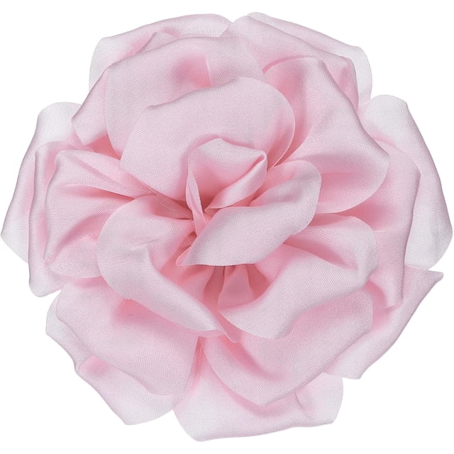 Silk Satin Flower Brooch Pin, Large Peony Floral Lapel Pin