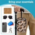 thumbnail image 6 of COEQINE Forearm Crutch Bag Walking Cane Accesories Cute Cowhide Cow Print Elbow Crutch Storage Organizer, 2 Zippered Pockets, Lightweight, Hands-Free, for Adults & Seniors, 6 of 7