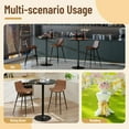 thumbnail image 5 of Furmax 1 Piece Round 23.85”Pub Dining Table Black, Bar Table for Kitchen, Bar & Living Room, 5 of 6