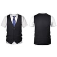 thumbnail image 3 of BRGZLK Men Casual Round Neck Printing Pullover Fitness Sports Shorts Sleeves T Shirt Blouse, 3 of 4