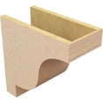 thumbnail image 5 of 8"W x 16"D x 16"H Classic Newport Rough Cedar Woodgrain TimberThane Corbel, Primed Tan, 5 of 6