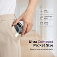 thumbnail image 6 of CoreLiving Personal Fan Portable Waist Fan, Rechargeable 3 Speeds Strong Airflow Clip on Fan for Shirt, Hands Free Wearable Cooling Fan for Outdoor Travel, Gold, 6 of 10