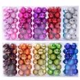 thumbnail image 4 of 24 bolas navideñas para decorar árboles de Navidad, adornos navideños de 3 cm, 4 cm, 6 cm y 8 cm, bolas de poliestireno, regalos de Año Nuevo de EE. UU. para el hogar, 4 of 5