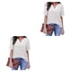 thumbnail image 1 of Blusa Qarigey Mujer Cuello en V Manga Corta, 1 of 6