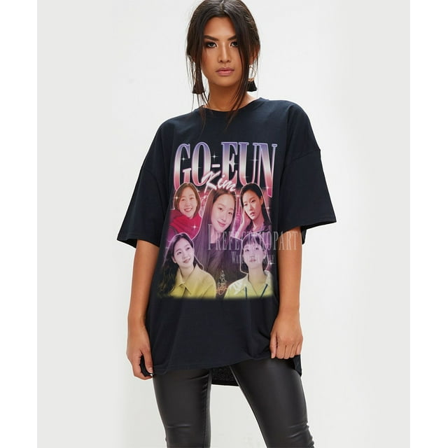 T-Shirt Vintage KIM GO-EUN, T-SHIRTs Hommage Rétro KIM GO-EUN - Noir - m