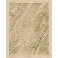 thumbnail image 2 of USGS 20x24 White Modern Wood Framed Museum Art Print Titled - Keyser West Virginia Maryland Quad - USGS 1920, 2 of 4