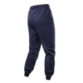 thumbnail image 4 of Hinvhai Mens Fleece Cargo Pants Casual Jogger Elastic Waist Drawstring Hiking Pants Track Sweatpants with Multi Pockets Dark Blue S(S), 4 of 9
