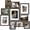 Black Woodgrain, variant on Picture Frames Collage, Gallery Wall Frame Set with 11x14 8x10 5x7 4x6 Frames in 3 Different Finishes, Set of 10
