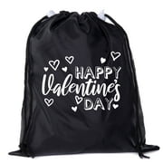 Valentine's Day Bags, Mini Drawstring Cinch Backpacks, Valentines Day Gift Bags