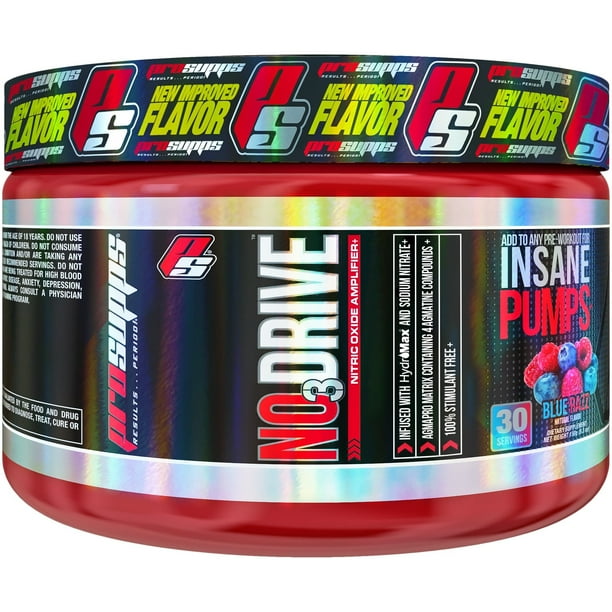 ProSupps NO3 Drive Preworkout Powder, 30 Servings (Blue