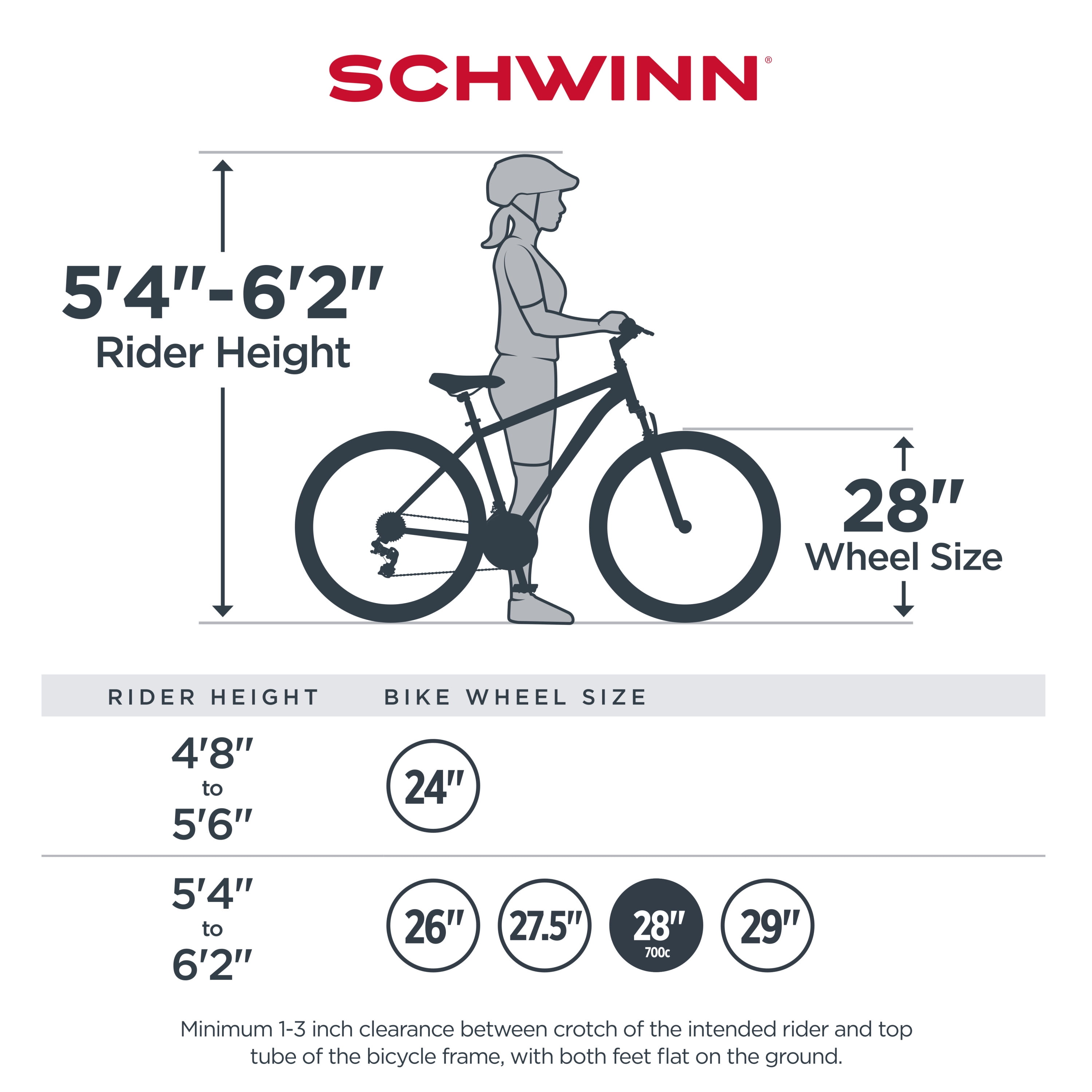 schwinn pedal size
