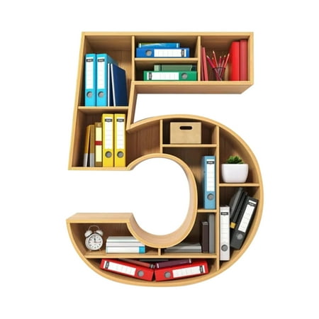 

Digital Shapes Christmas Decor Numbers Bookshelf Shape Pendant for DIY Personalized Ornament 8