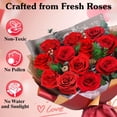 thumbnail image 2 of Ramo ADDWel de 12 rosas rojas preservadas de larga duración, 2 of 9