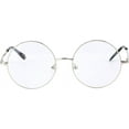 thumbnail image 1 of LAICAIW Vintage Round Prescription ready Metal Eyeglass Frame Clear Lens, 1 of 5