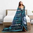thumbnail image 6 of Son Gifts, Gifts for Son from Mom, Son Blanket 60"X50", Son Birthday Christmas Idea Gifts, to My Son Blanket, Gifts for Grown Son, Son from Mom, Soft Flannel Throw Blanket for Son, 6 of 6