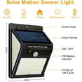 thumbnail image 3 of Lámpara solar para exteriores con sensor de movimiento Lámpara solar impermeable para exteriores, luz de pared inalámbrica para jardín al aire libre, 3 of 5