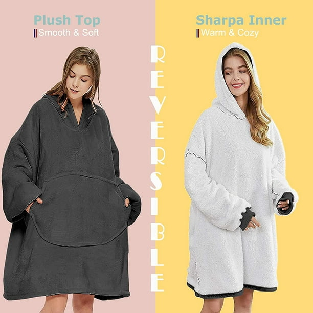 Oversized Blanket Hoodie - Charcoal – Natural Life