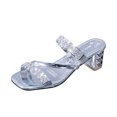 thumbnail image 2 of Wavsuf Sandals for Women Casual Summer Silver Sandals Shoes Size 6.5, 2 of 6