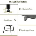 thumbnail image 6 of Costway Outdoor PE Wicker Swivel Bar Stools Set of 2 with Back Armrests and Cushion, 6 of 9